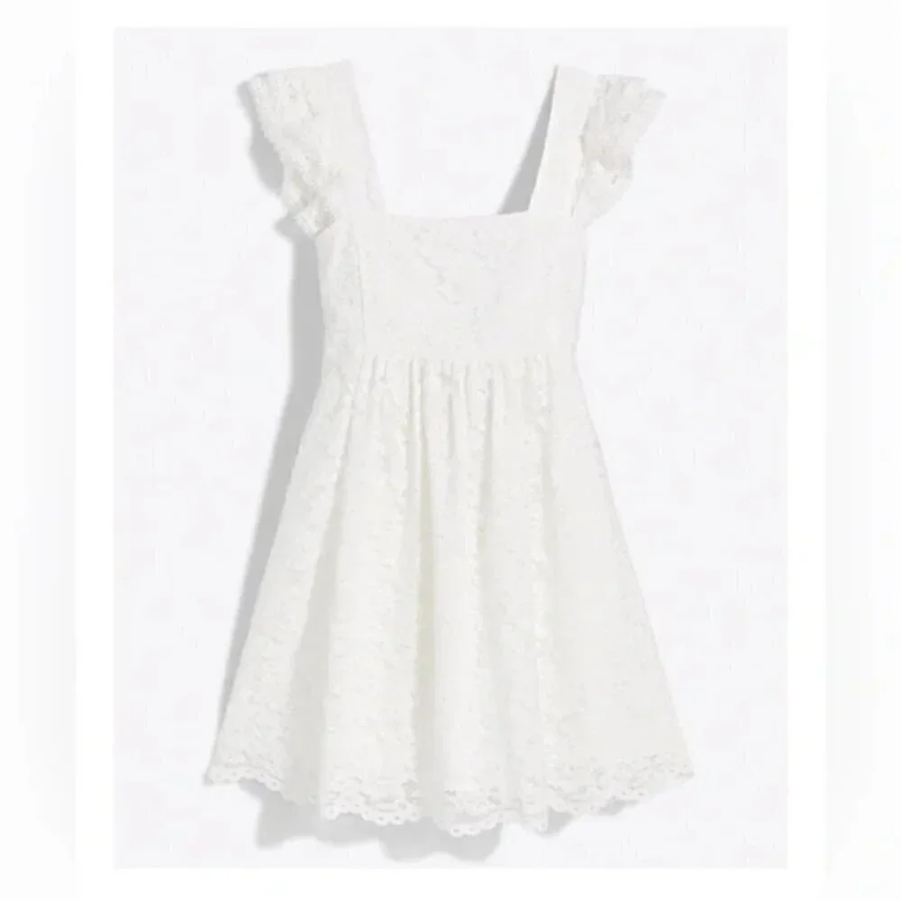 NWT Draper James 'Maddie' Babydoll Dress in Magnolia White Lace- Size XXL - Picture 2 of 7